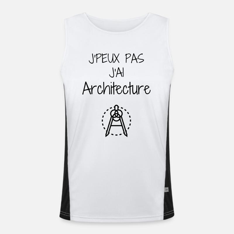 architecte / architecture / ingénieur / bâtiment Débardeur respirant contrasté Homme 