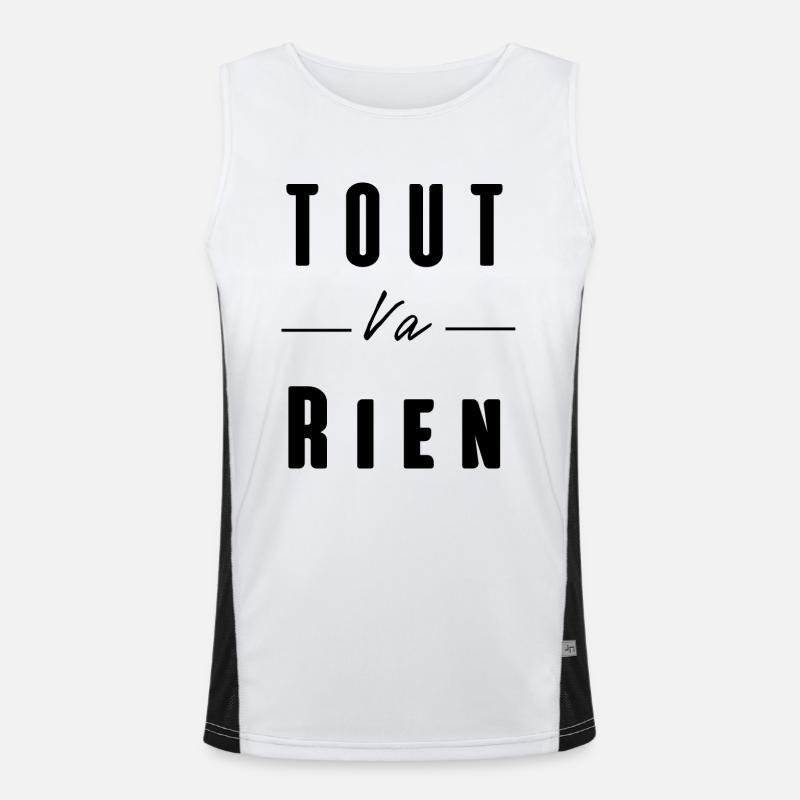 tout va rien Débardeur respirant contrasté Homme 