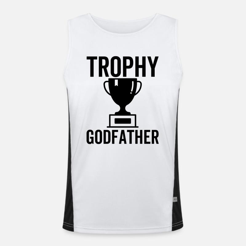 Trophäe Pate Funktionelles Kontrast-Tank Top für Männer 