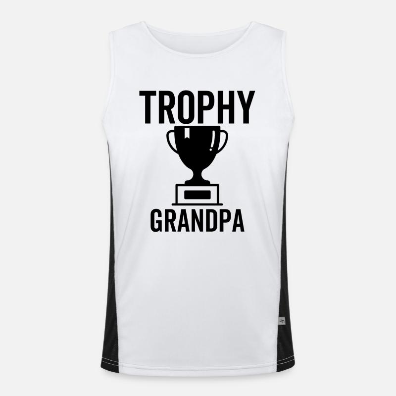 Trophäe Opa Funktionelles Kontrast-Tank Top für Männer 