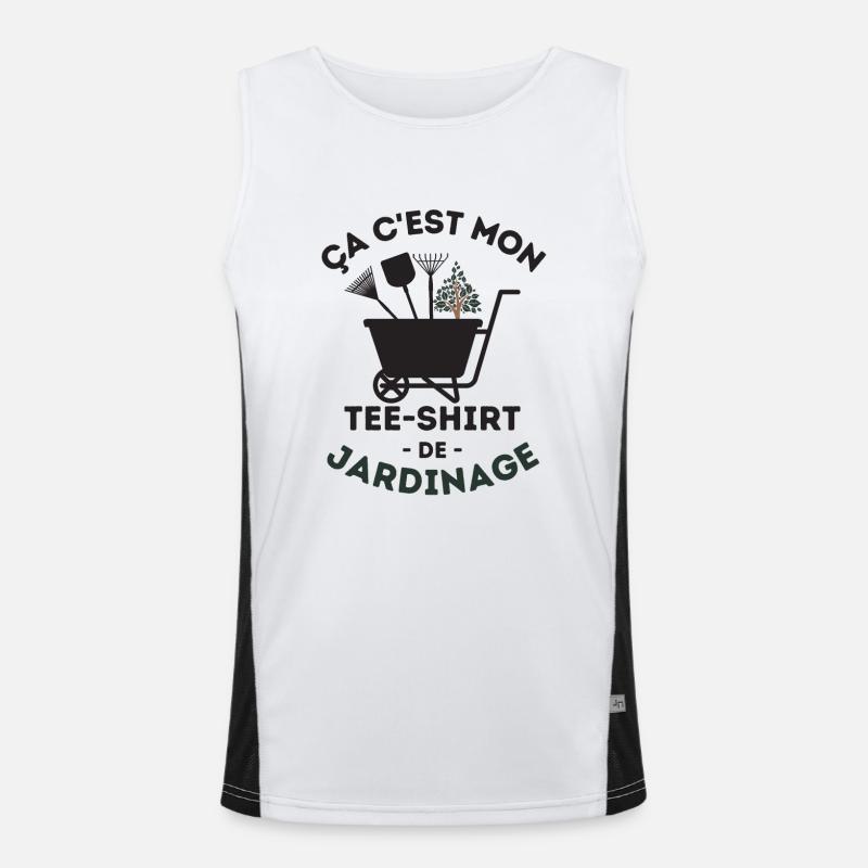 Tshirt de jardinage Débardeur respirant contrasté Homme 