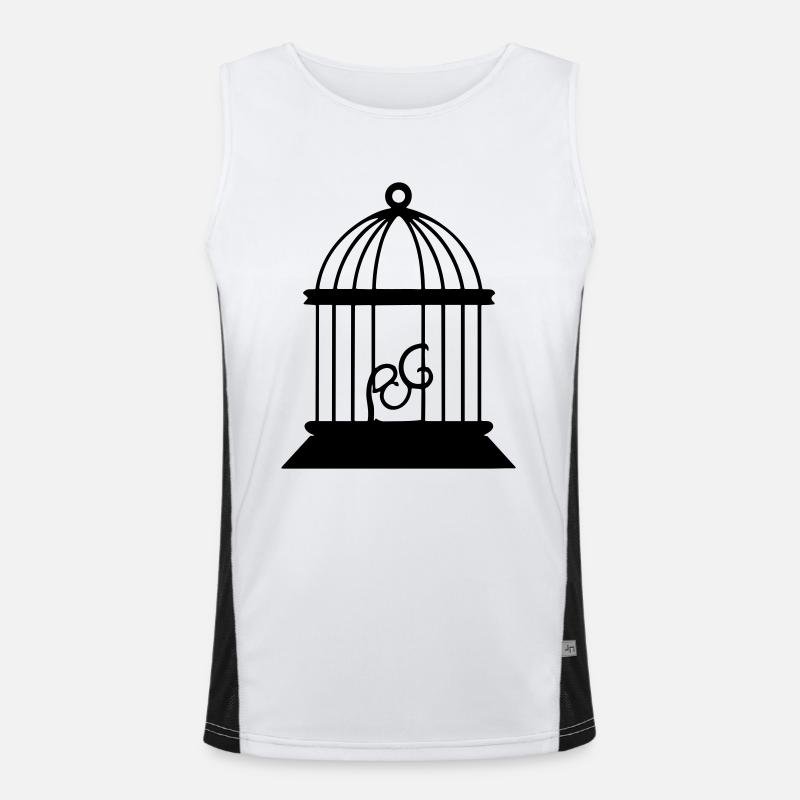 Vogelbauer Funktionelles Kontrast-Tank Top für Männer 