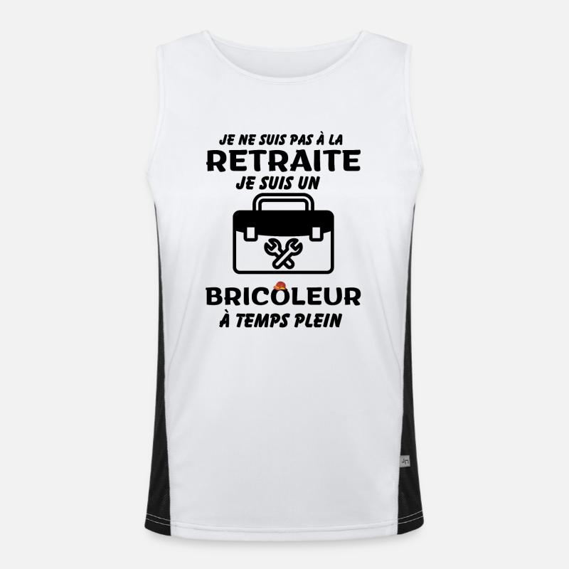 Bricoleur retraité Débardeur respirant contrasté Homme 