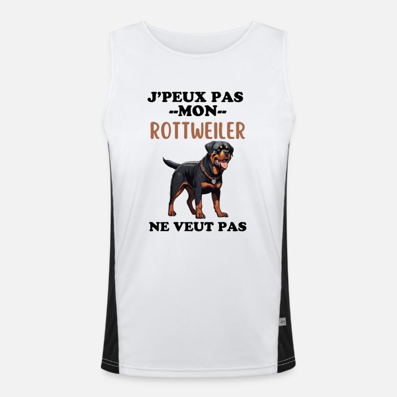 Rottweiler Débardeur respirant contrasté Homme 