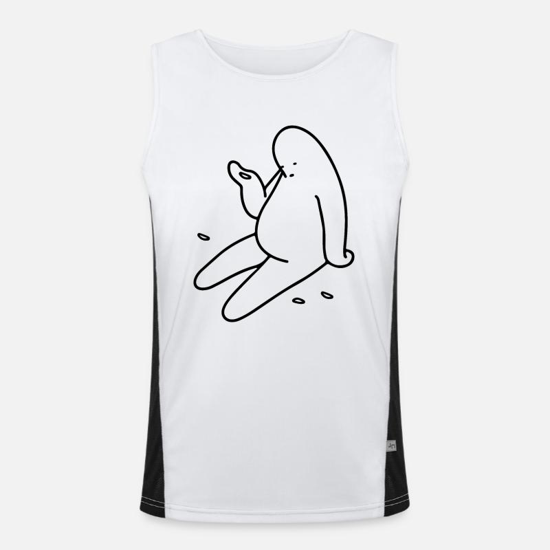 Qu’est-ce que c’est que ça comme illustration ! Débardeur respirant contrasté Homme 