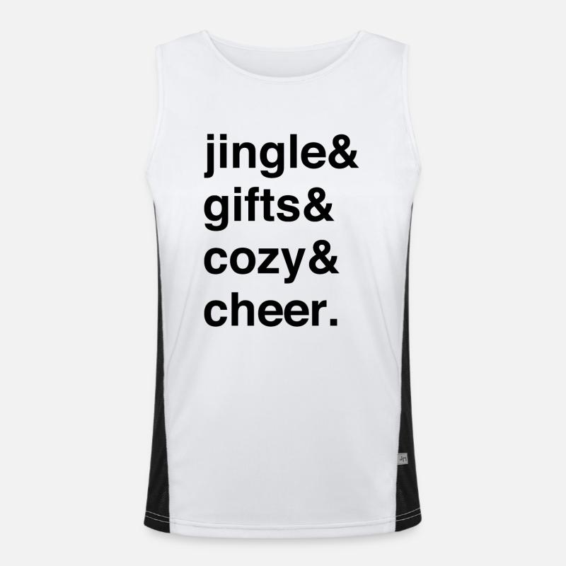 Jingle avec une chaleur festive Débardeur respirant contrasté Homme 