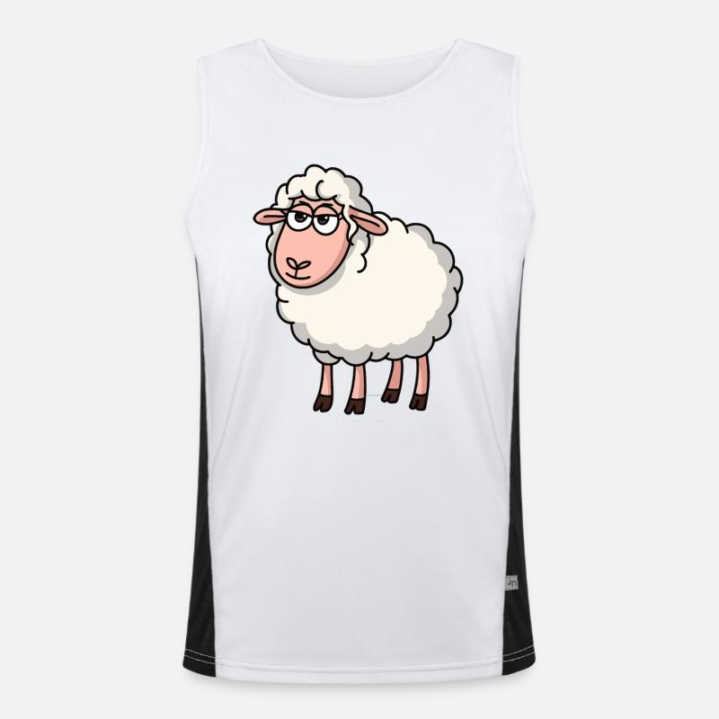 Refroidir les moutons Débardeur respirant contrasté Homme 
