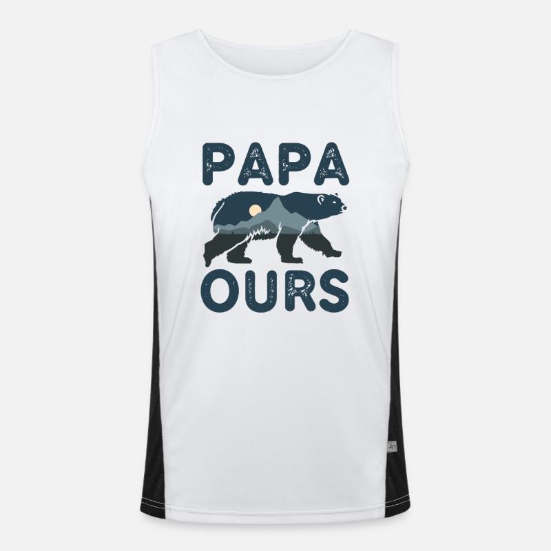 Papa Ours Débardeur respirant contrasté Homme 
