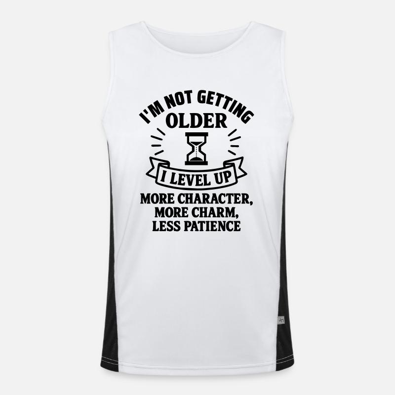 Ich werde nicht alt, Geburtstagsgeschenk,Humor Funktionelles Kontrast-Tank Top für Männer 