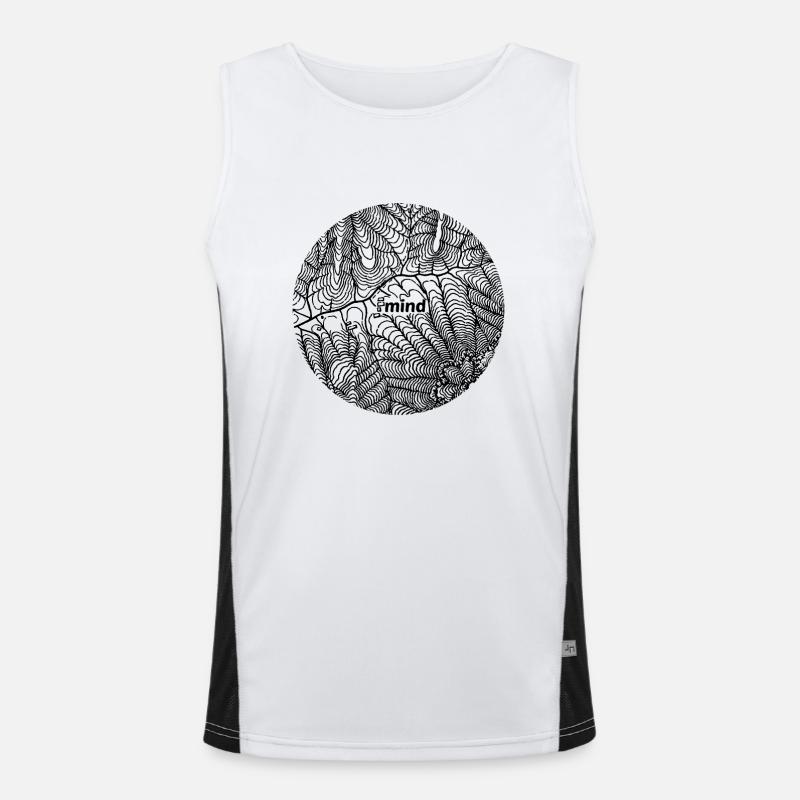 Tee-Baum Mind Map Funktionelles Kontrast-Tank Top für Männer 