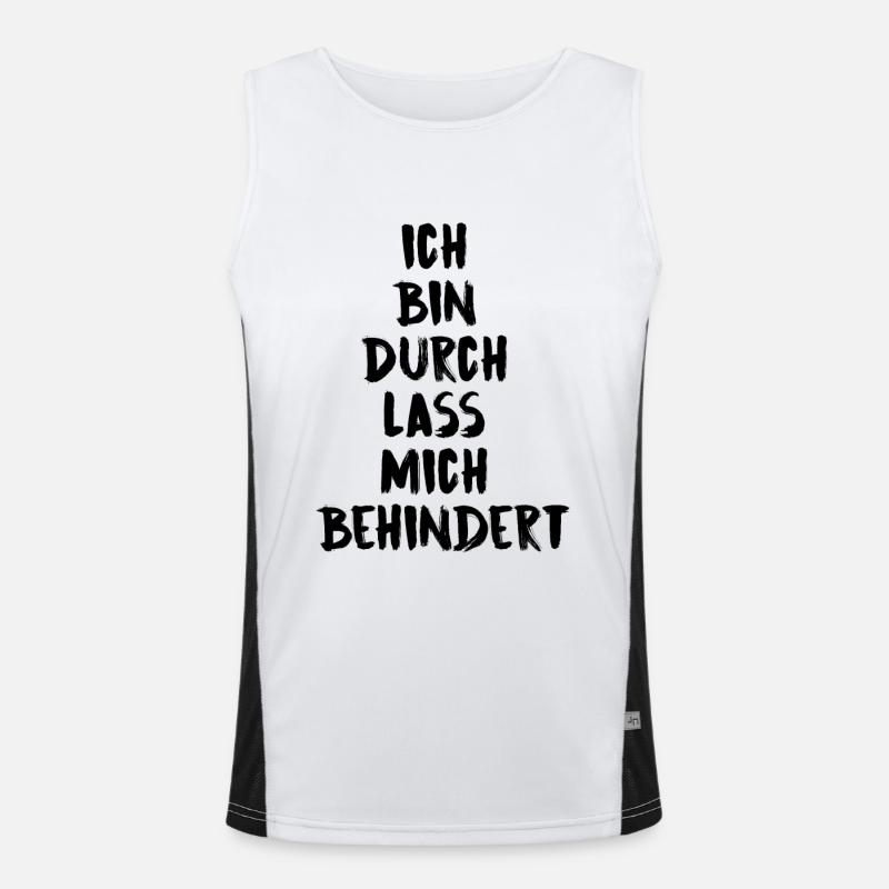 ich bin durch Funktionelles Kontrast-Tank Top für Männer 