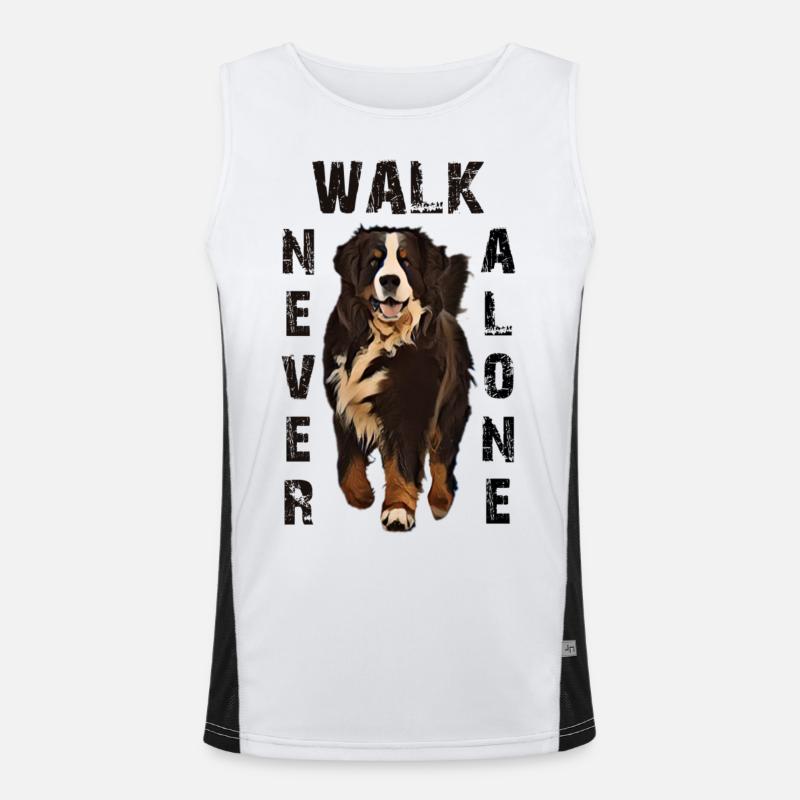 Berner Berghund Funktionelles Kontrast-Tank Top für Männer 