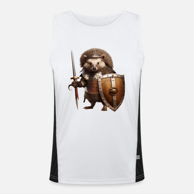 Igel der Welt, wehrt euch Funktionelles Kontrast-Tank Top für Männer 