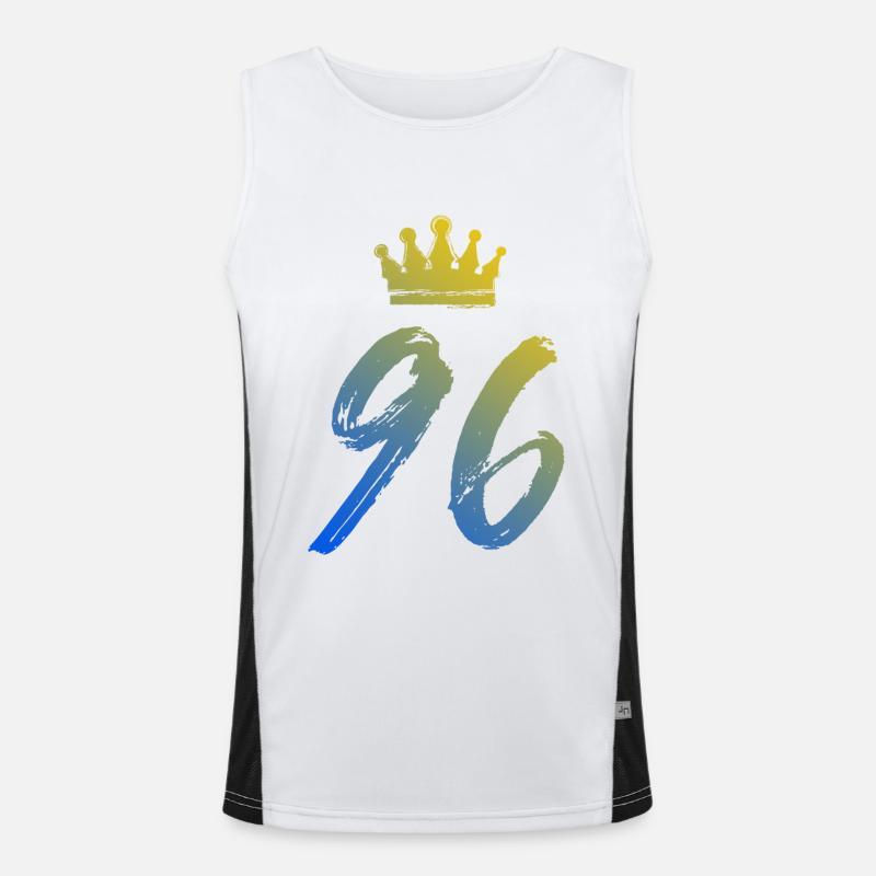 96 Number crown Men's Functional Contrast Tank Top 