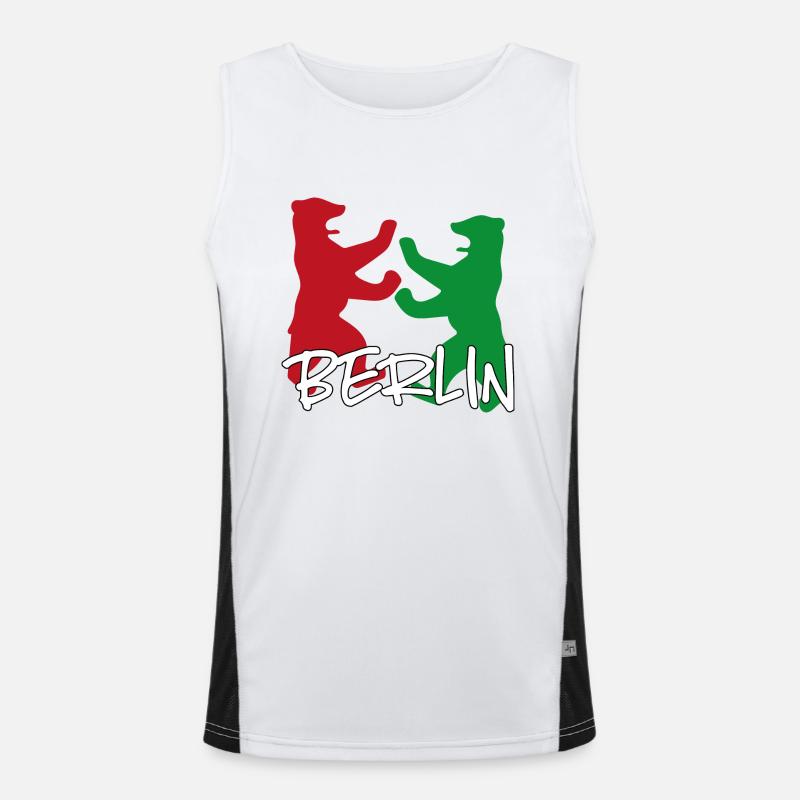 Berlin Funktionelles Kontrast-Tank Top für Männer 