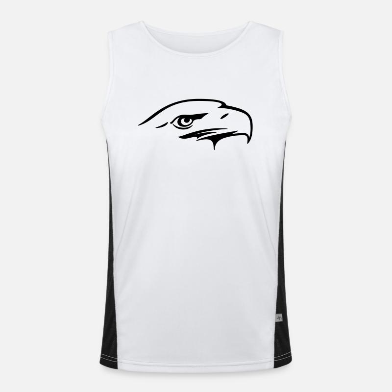Adlerauge - Vectorart Geschenk Geschnekidee Funktionelles Kontrast-Tank Top für Männer 