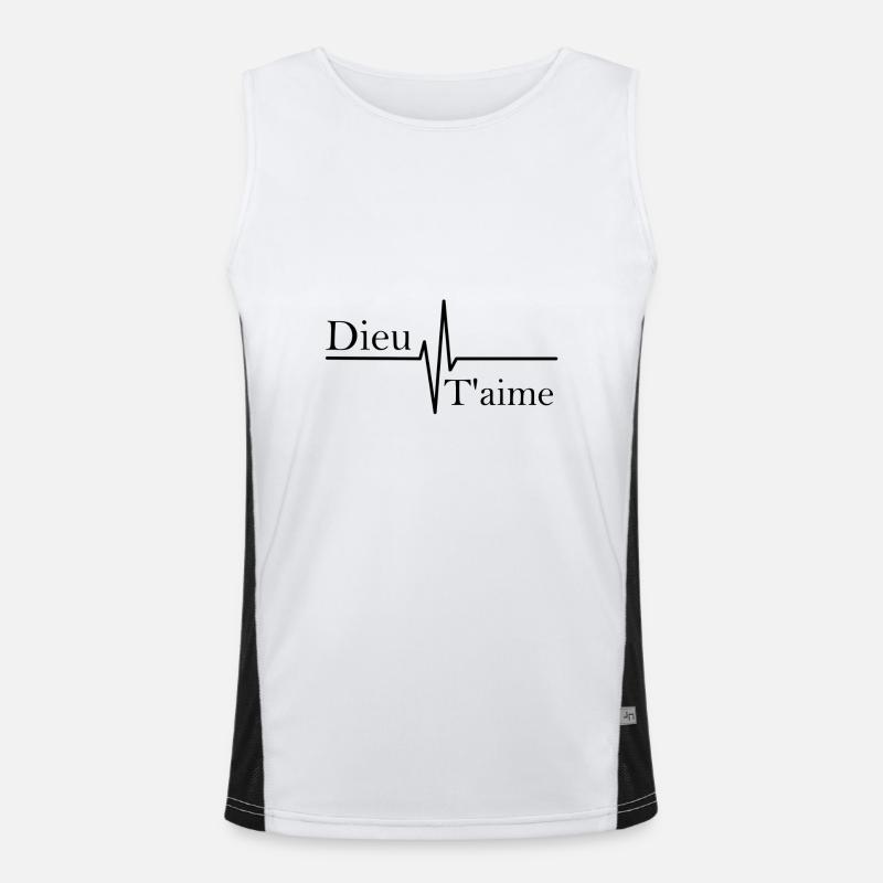 Dieu t'aime Débardeur respirant contrasté Homme 