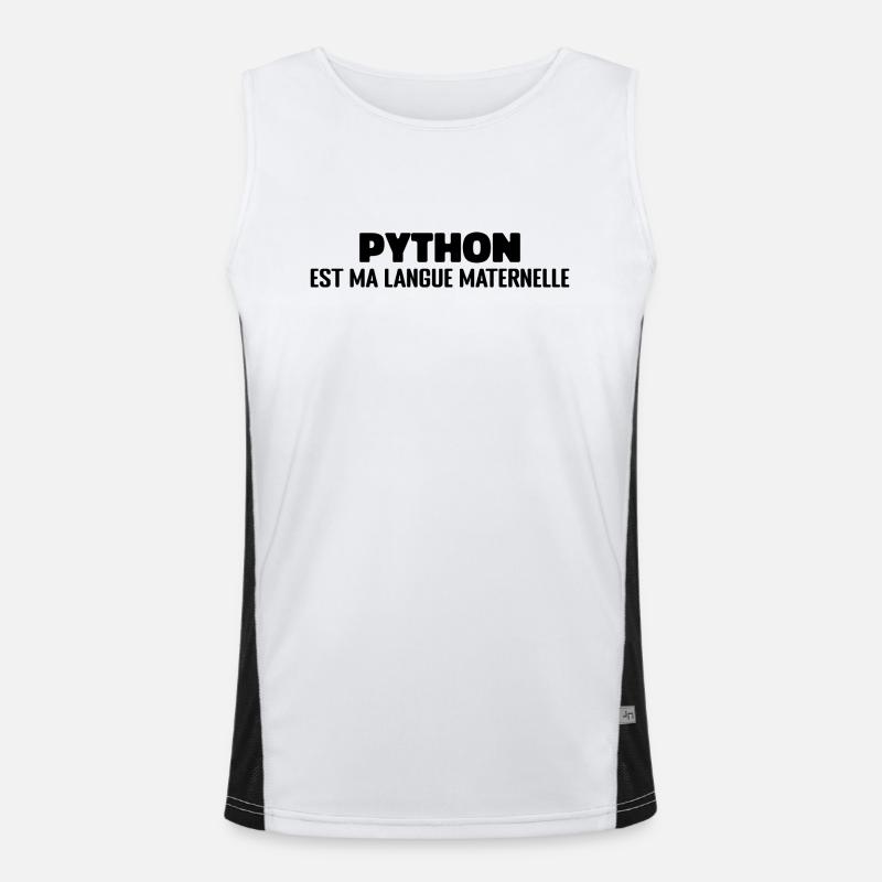 Python Est Ma Langue Maternelle Débardeur respirant contrasté Homme 