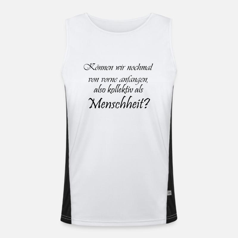 Neu anfangen Funktionelles Kontrast-Tank Top für Männer 