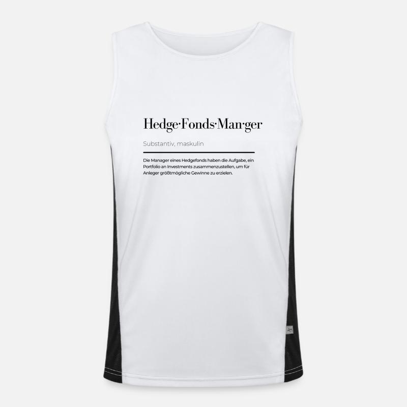 Hedgefonds Manager Definition Funktionelles Kontrast-Tank Top für Männer 