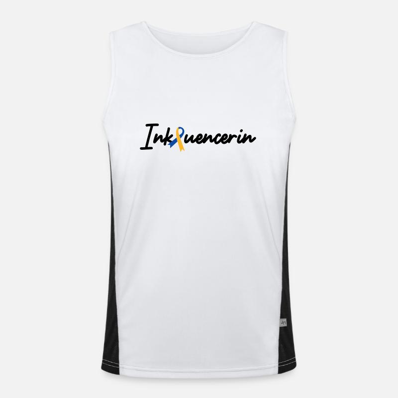 Inkluencerin Down Syndrom Funktionelles Kontrast-Tank Top für Männer 