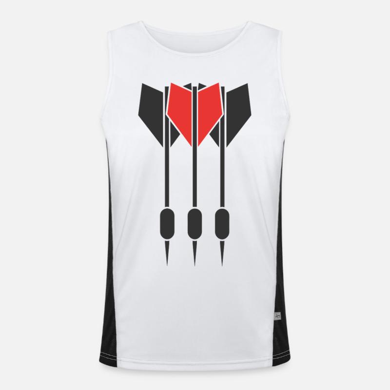 Dartpfeile Funktionelles Kontrast-Tank Top für Männer 