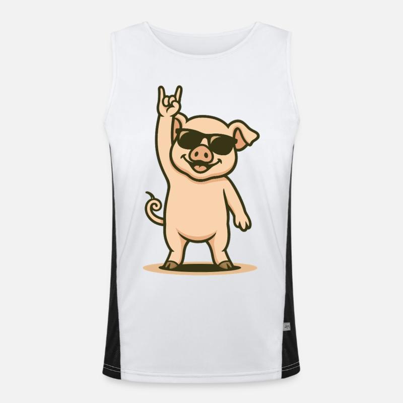 Jupe de cochon avec style Débardeur respirant contrasté Homme 