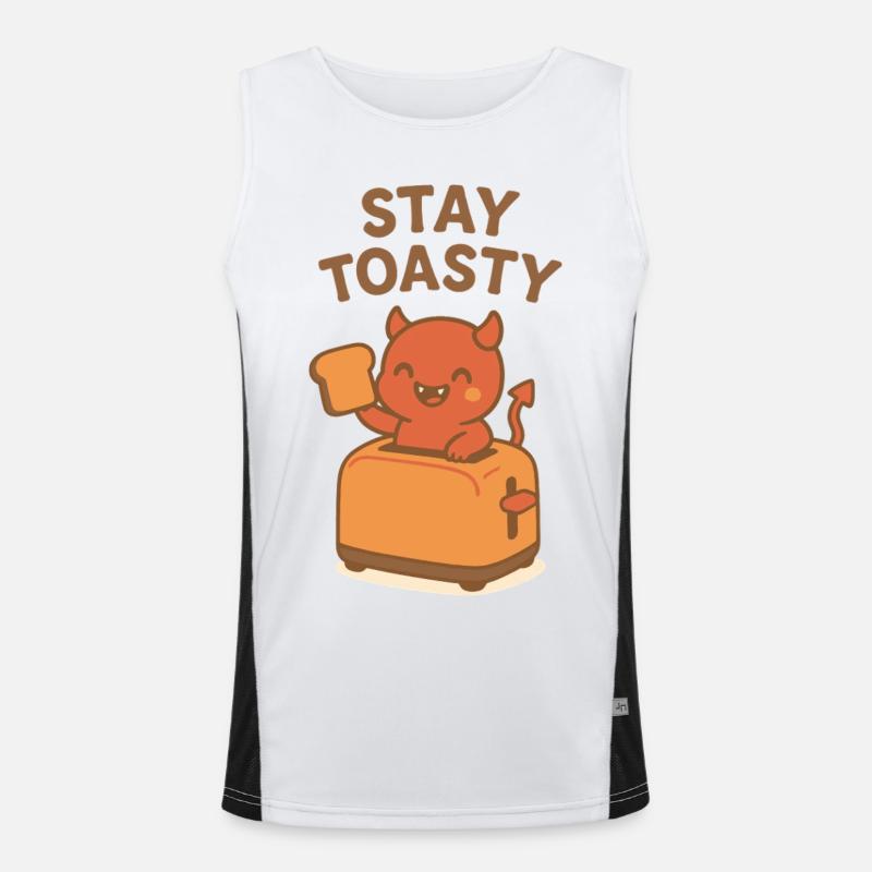 Petit-déjeuner Toasty Devil Débardeur respirant contrasté Homme 