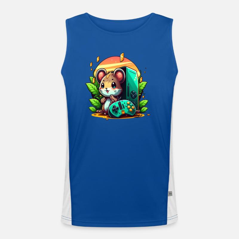 Gaming Maus Funktionelles Kontrast-Tank Top für Männer 