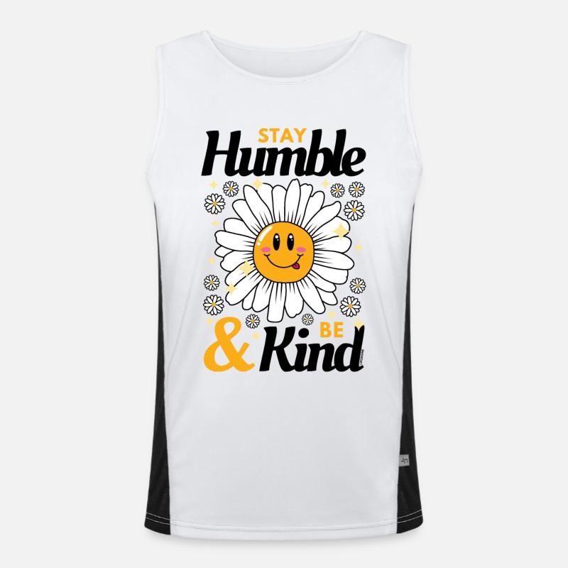 Stay Humble be Kind Daisy Débardeur respirant contrasté Homme 