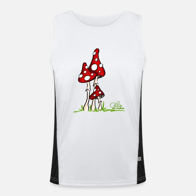 Muchotravky - Toadstools Men's Functional Contrast Tank Top 