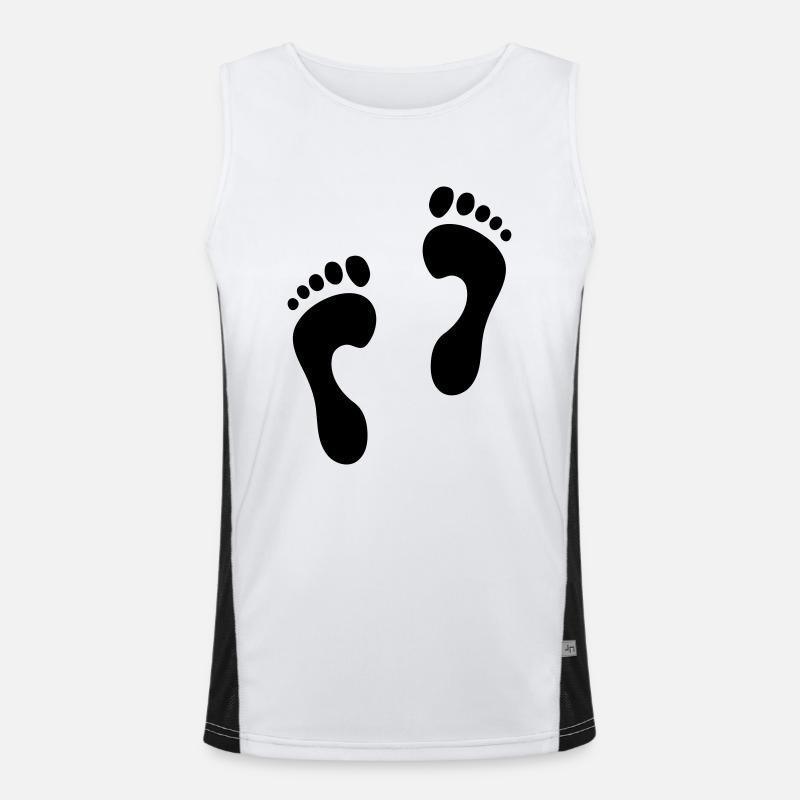 Footprints 2 Men's Functional Contrast Tank Top 