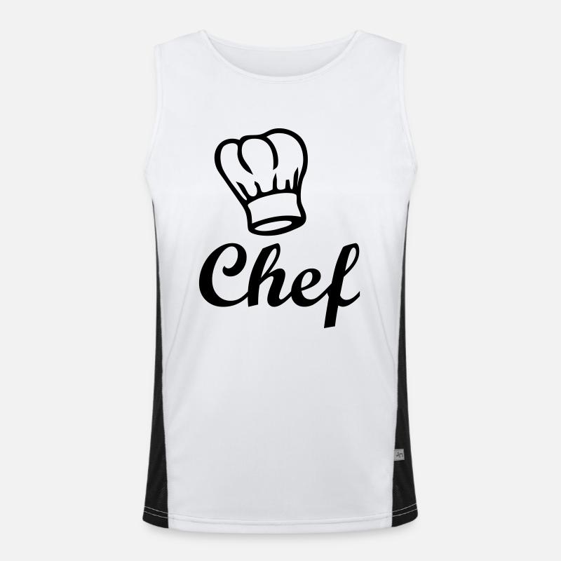 chef Men's Functional Contrast Tank Top 