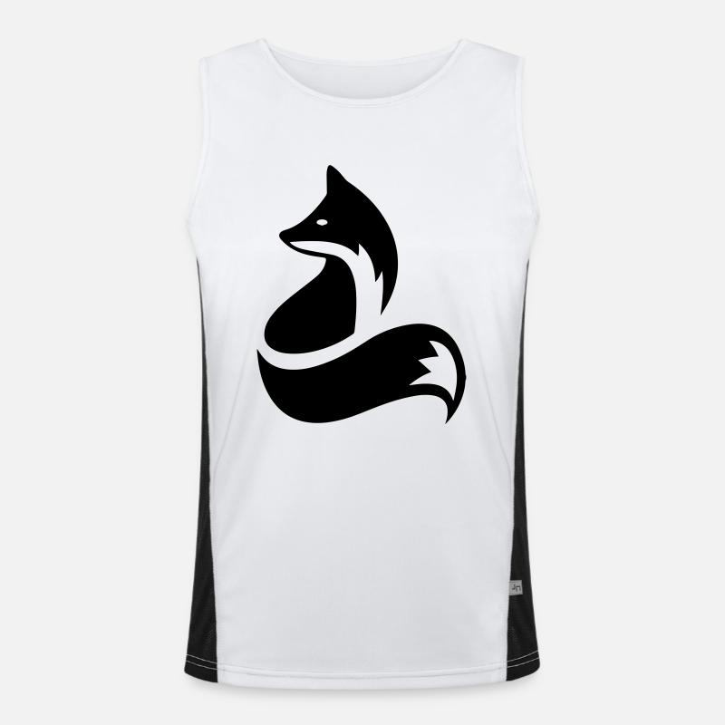 Fuchs Funktionelles Kontrast-Tank Top für Männer 