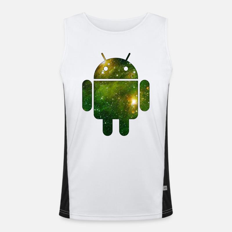Android Funktionelles Kontrast-Tank Top für Männer 