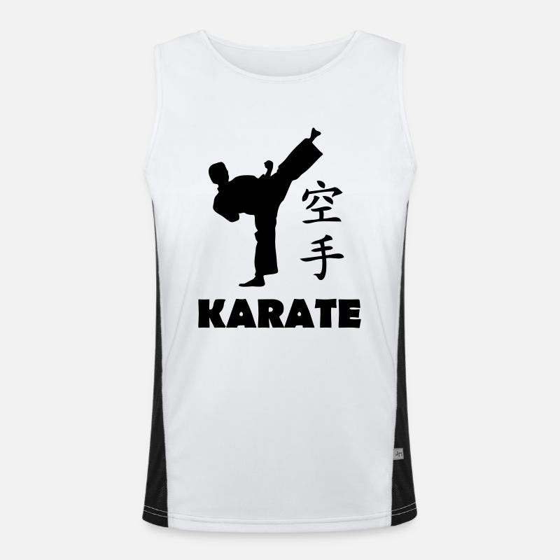 karate Funktionelles Kontrast-Tank Top für Männer 