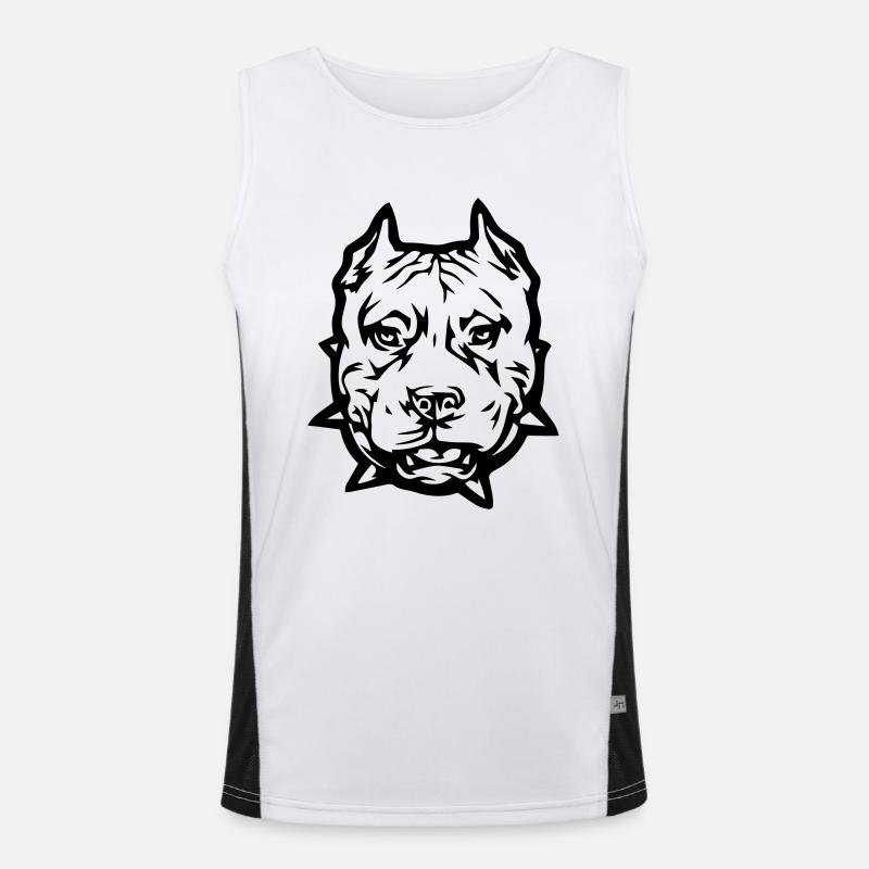 pitbull_1 Débardeur respirant contrasté Homme 