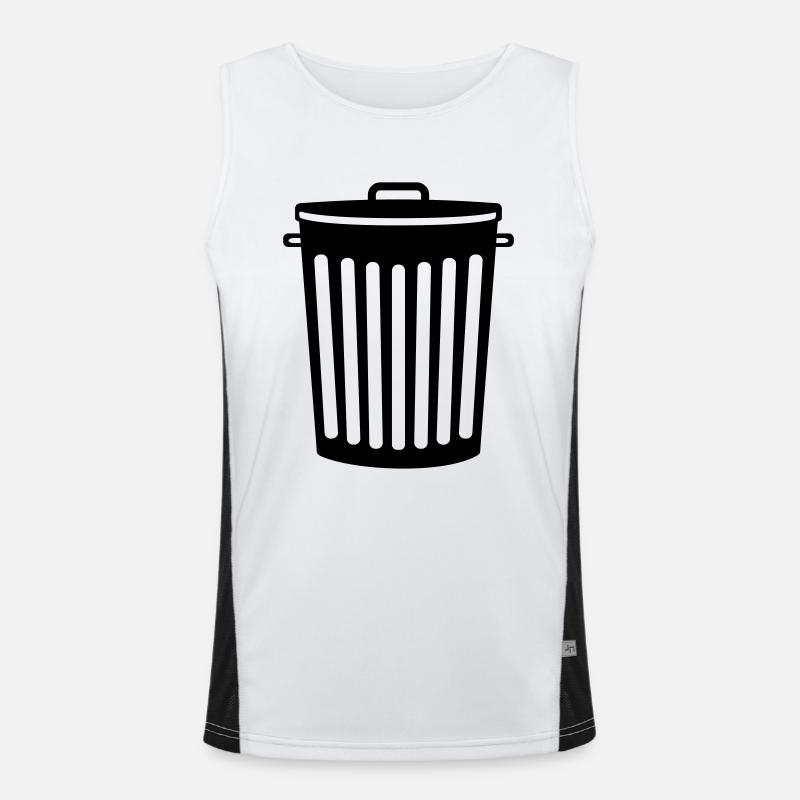 eimer muelleimer muell wegwerfen dreck abfall recy Funktionelles Kontrast-Tank Top für Männer 