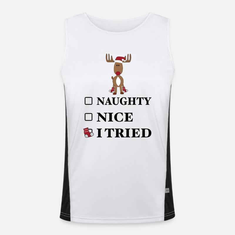 Christmas Men's Functional Contrast Tank Top 