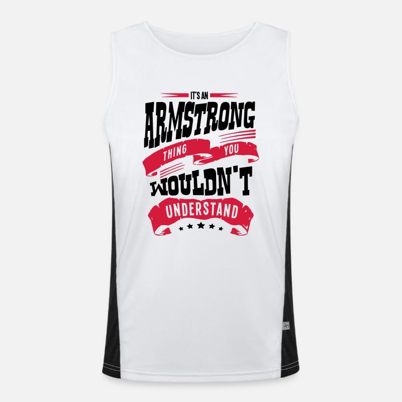 armstrong name thing you wouldnt underst Men's Functional Contrast Tank Top 