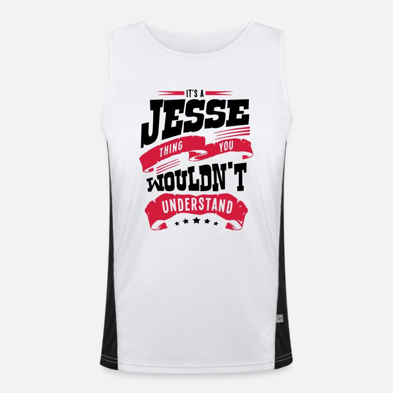 jesse name thing you wouldnt understand Men's Functional Contrast Tank Top 