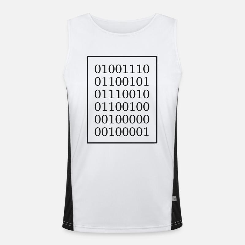 Nerd? In binary language Men's Functional Contrast Tank Top 