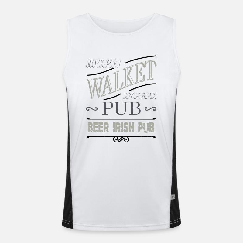 fathersday computer scientist computer science Men's Functional Contrast Tank Top 