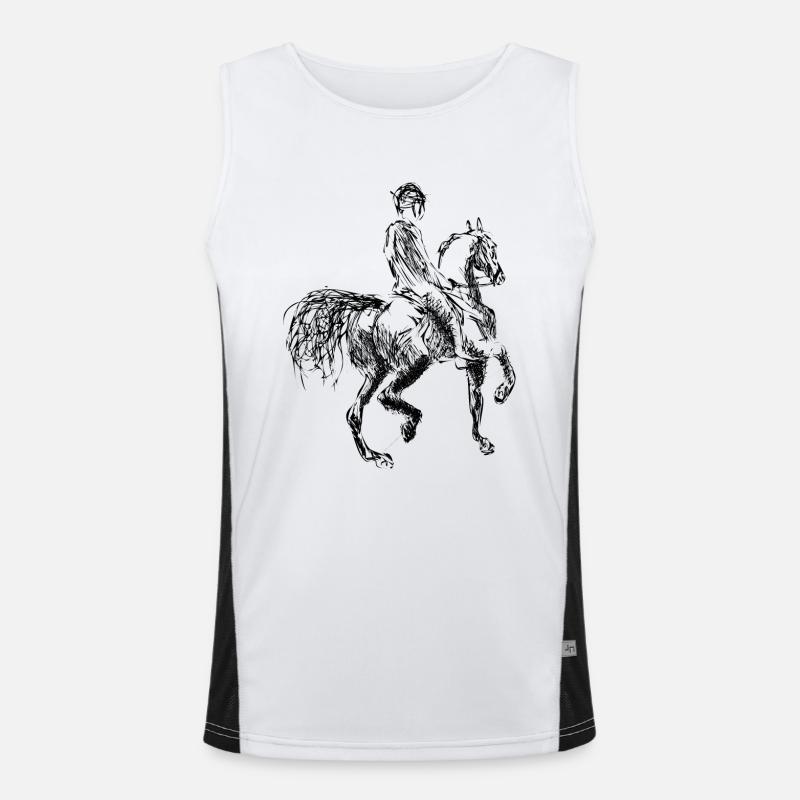cheval et son cavalier Débardeur respirant contrasté Homme 