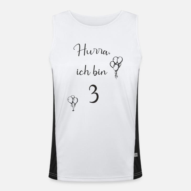 3 Funktionelles Kontrast-Tank Top für Männer 