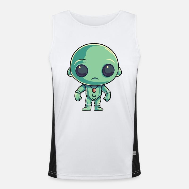 Außerirdischer Funktionelles Kontrast-Tank Top für Männer 
