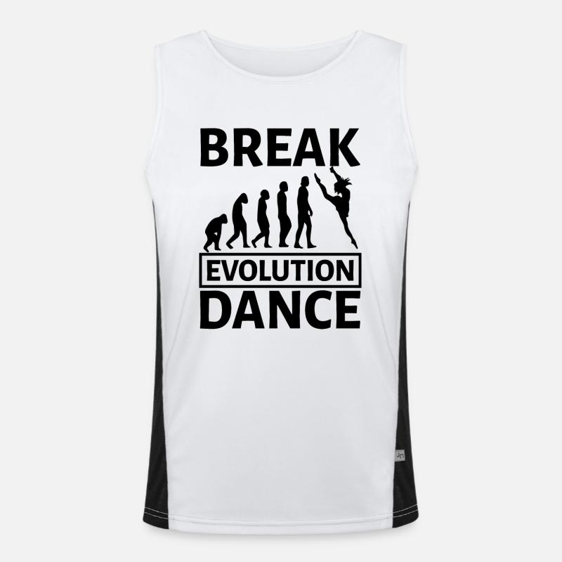 Dancing Dance Music Funktionelles Kontrast-Tank Top für Männer 