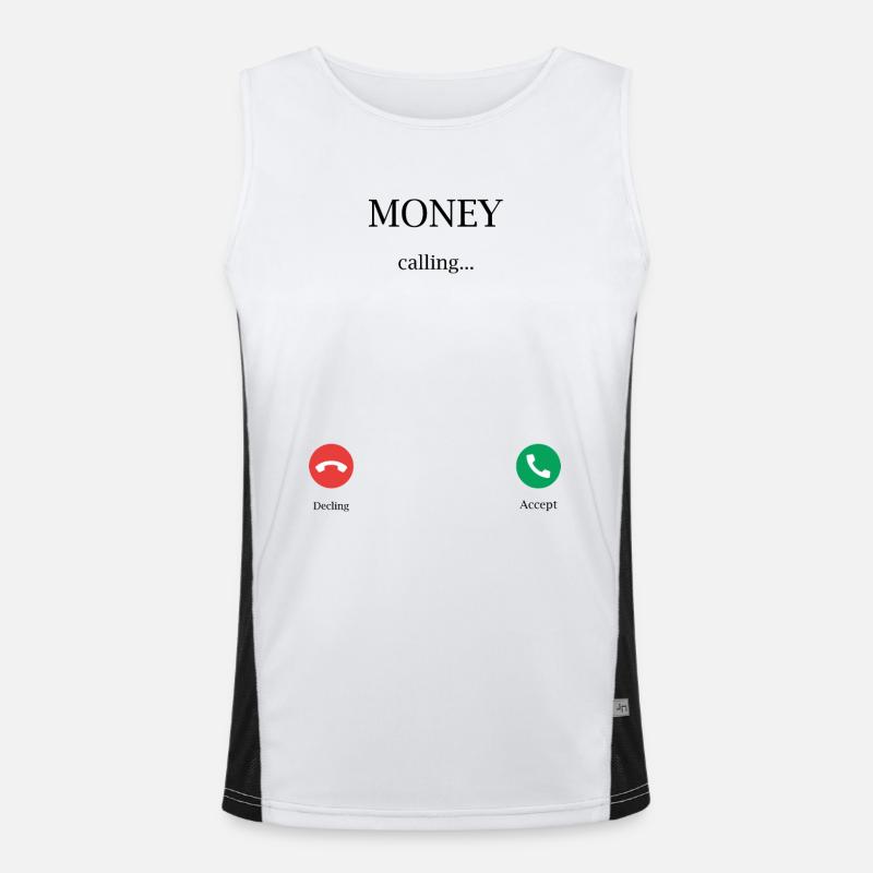 Das Geld ruft Funktionelles Kontrast-Tank Top für Männer 