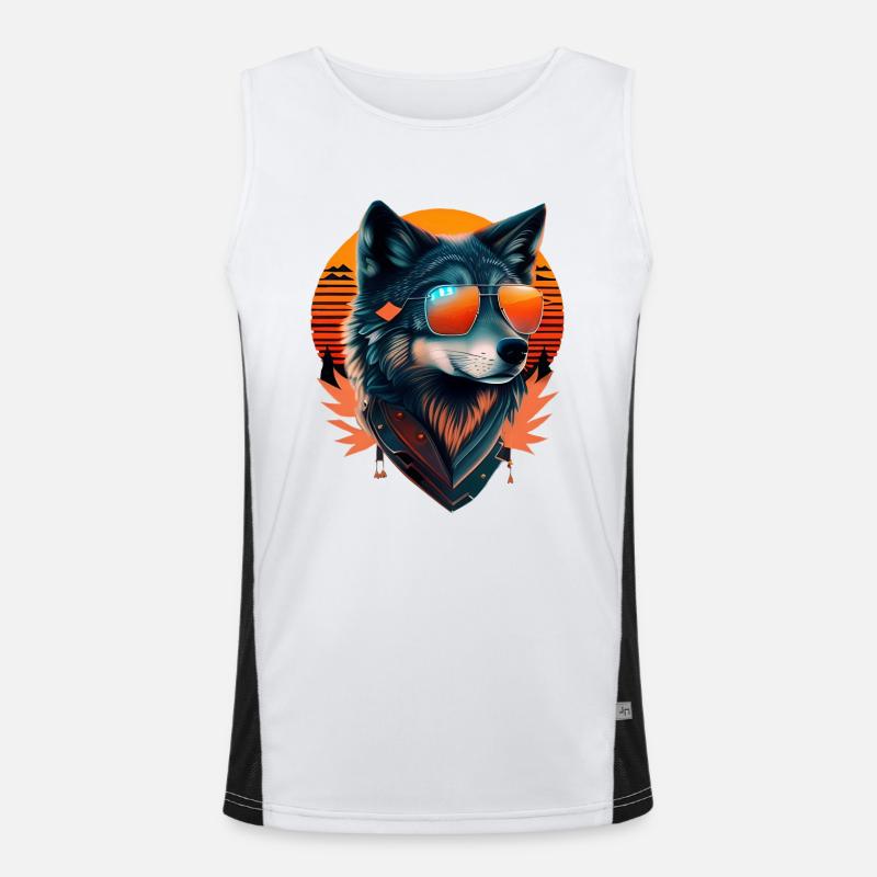 Wolf Men's Functional Contrast Tank Top 