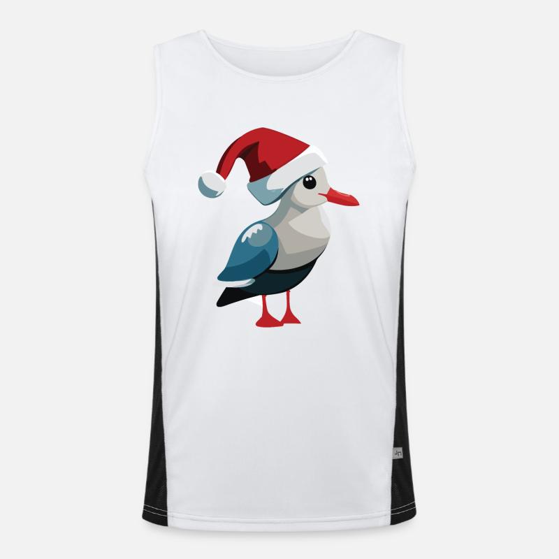 Möwe Funktionelles Kontrast-Tank Top für Männer 